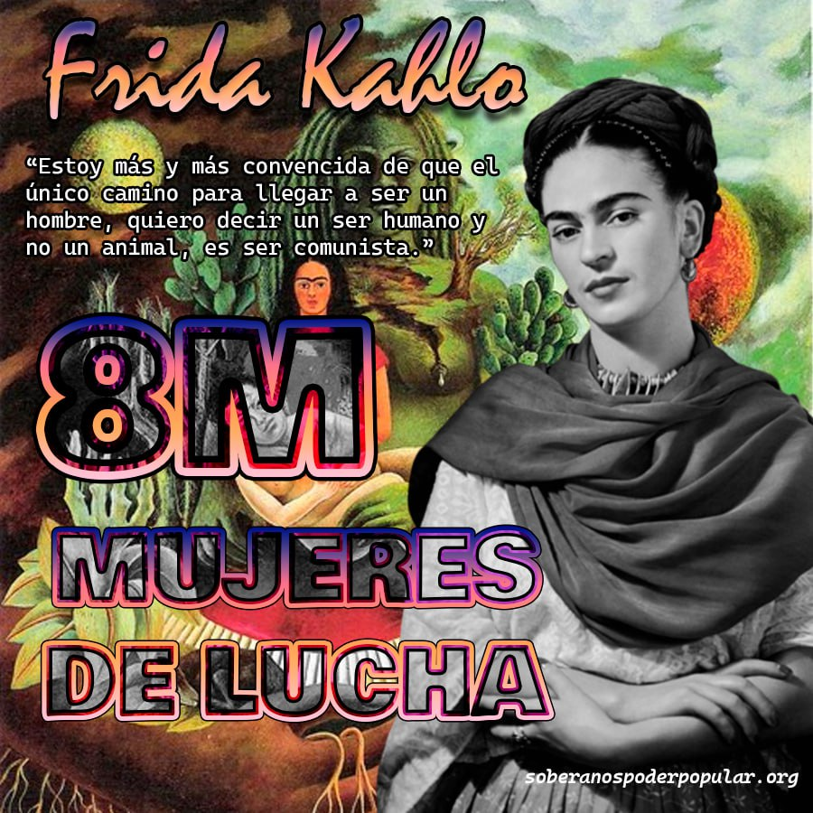 🟣Mujeres históricamente elevadas como figuras del "feminismo burgués" separadas de las verdaderas ideas que han planteado, de las luchas que han llevado adelante. 

Frida Kahlo un ejemplo de tantas de ellas. 